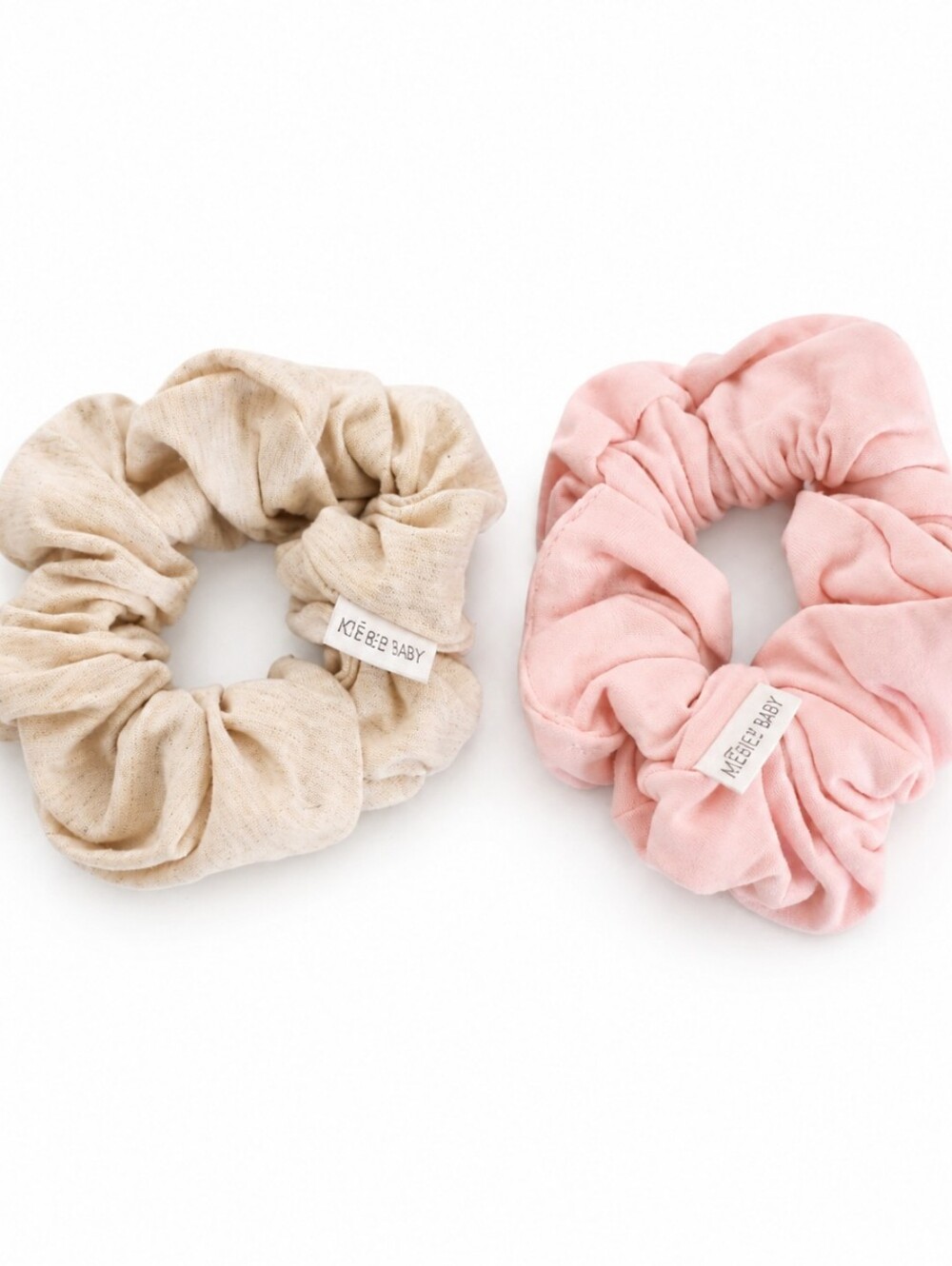 DEW Scrunchie Set in Pink & Cream NEVER WORN!